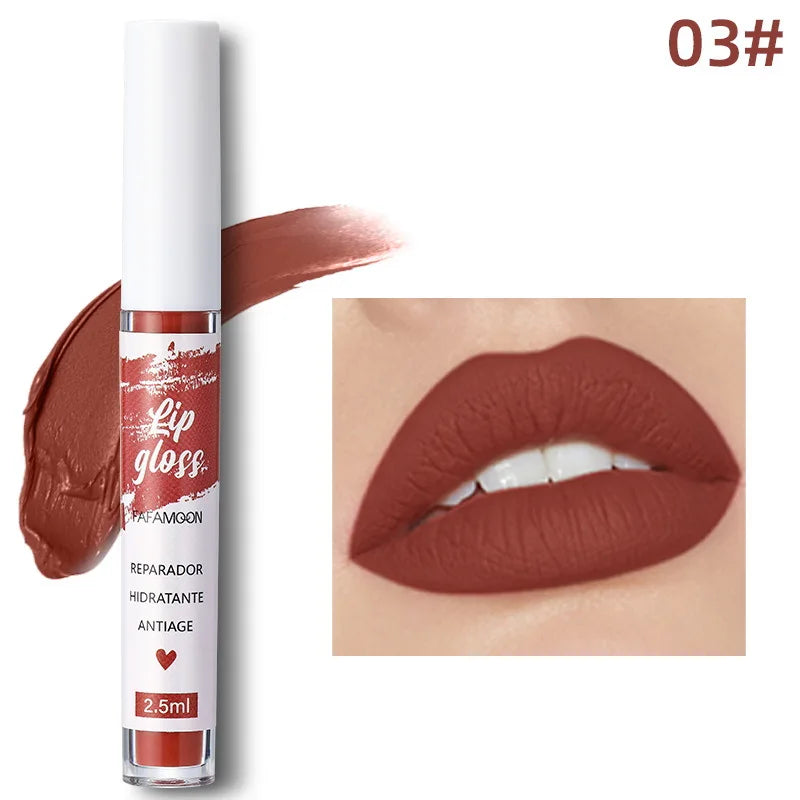 Korean Matte Liquid Lipstick – Waterproof Long-Lasting Lip Glaze