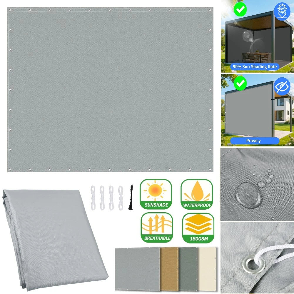 Waterproof Sun Shade Sail with Eyelets | UV Block Canopy