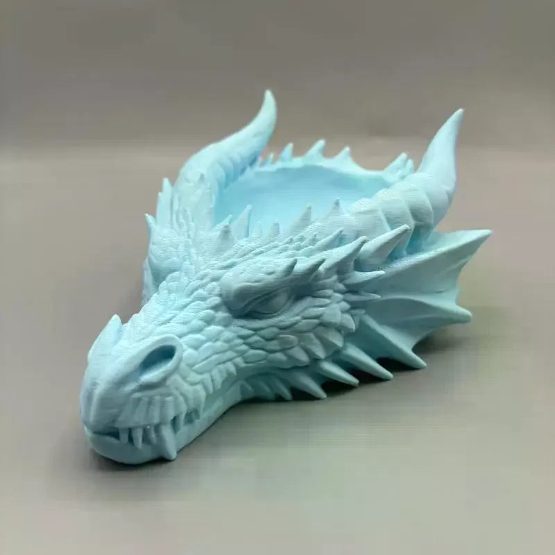 Gothic Dragon Head Jewelry Tray | Dark Decor Trinket Dish