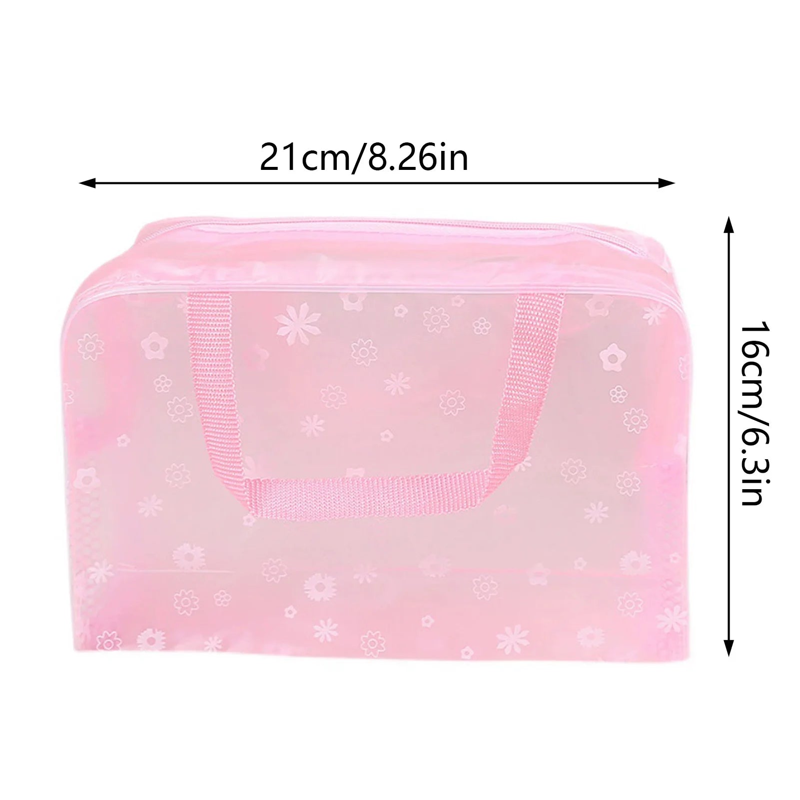 PVC Waterproof Clear Makeup Bag With Zipper And Handle For Travel Bathroom Storage Cosmetic Organizer Peaceful Pleasures Health and Wellness