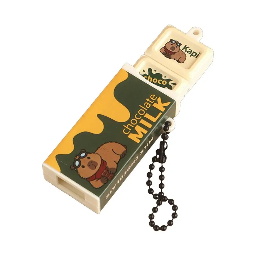 Simulation Chocolate Stress Relief Toy Bendable Fidget Keychain