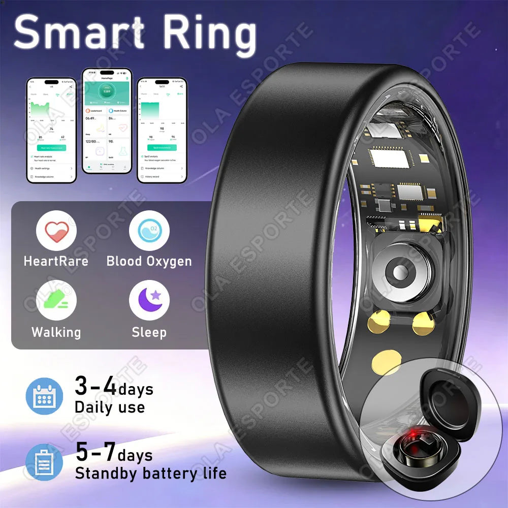 Smart Ring – Heart Rate, SpO₂ & Sleep Tracker | 5ATM