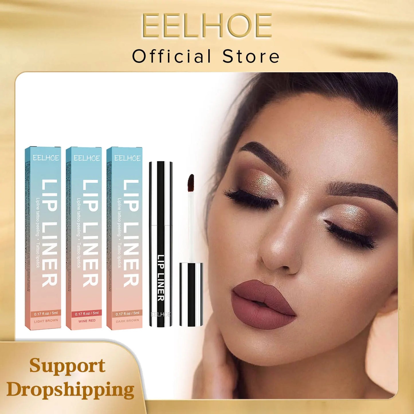EELHOE Matte Waterproof Peel-Off Lip Liner – Long-Lasting Color