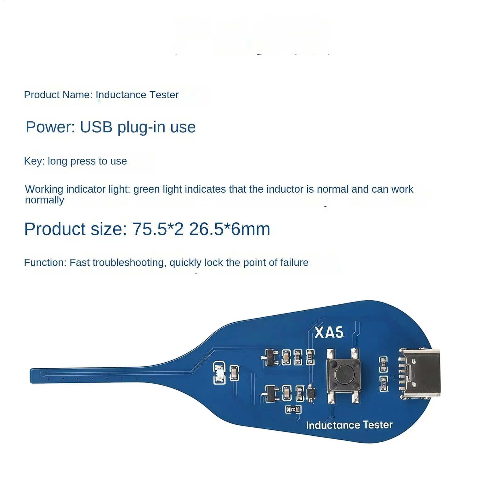 Motherboard Coil Tester Accurate Inductor Detector Fault Detection Tool for Car Home Automotive Electronics Computer Bench Peaceful Pleasures Health and Wellness