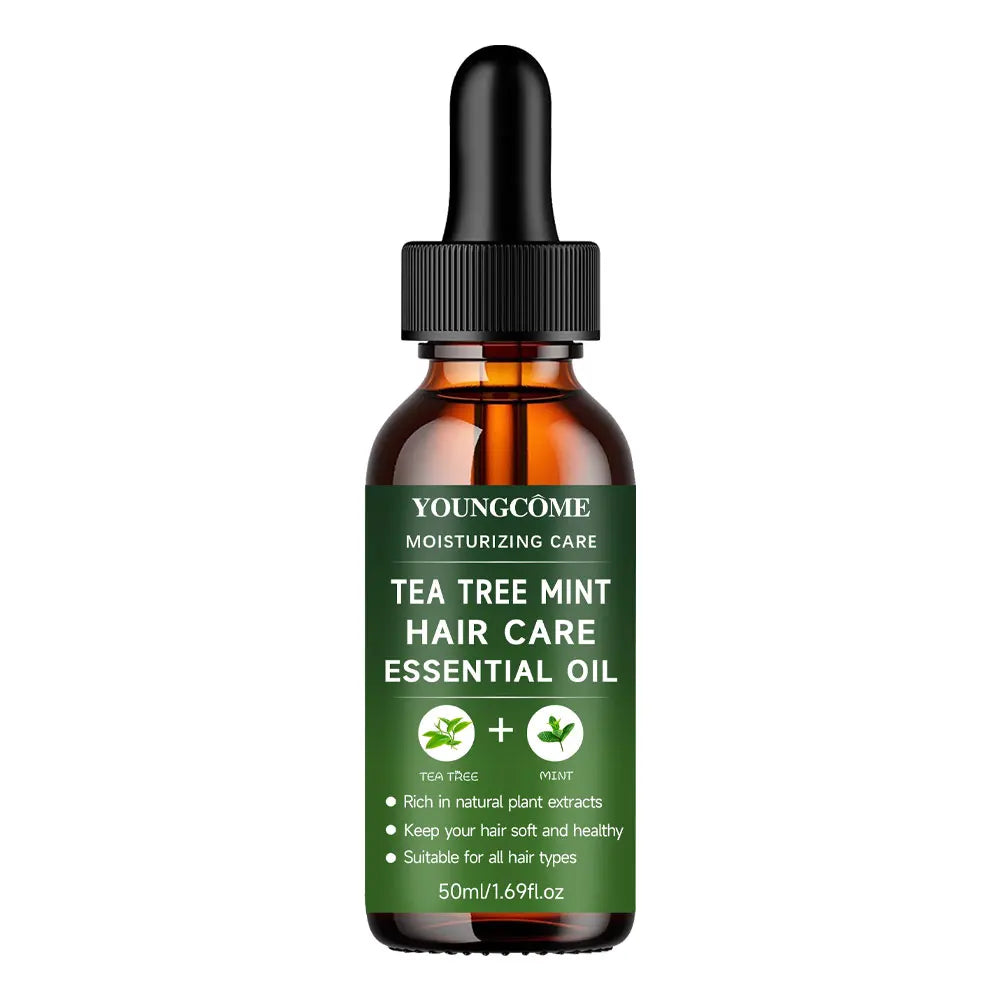 YOUNGCOME Tea Tree & Cooling Mint Hair Oil – All Hair Types