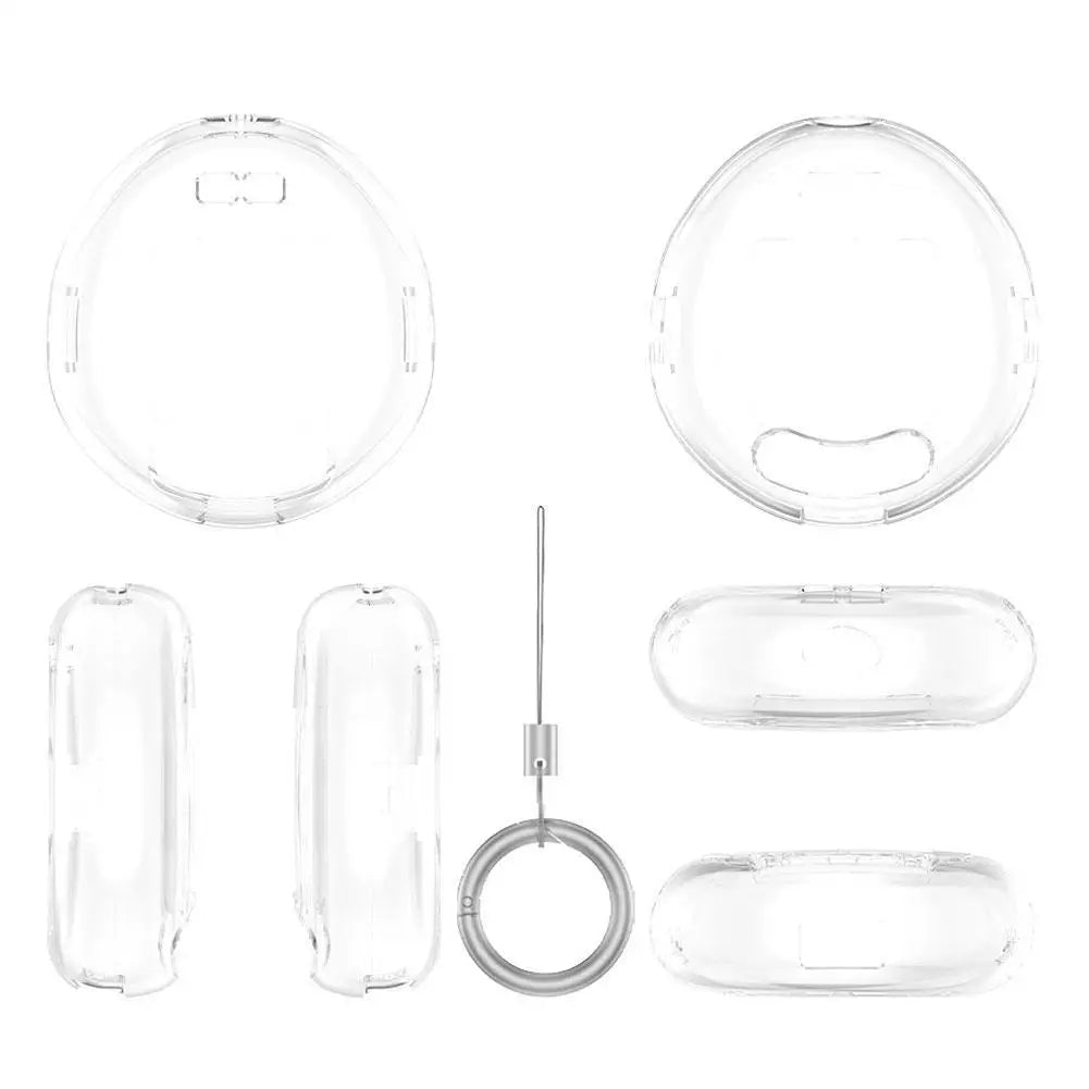 Tamagotchi Transparent Protective Case Cover with Keychain