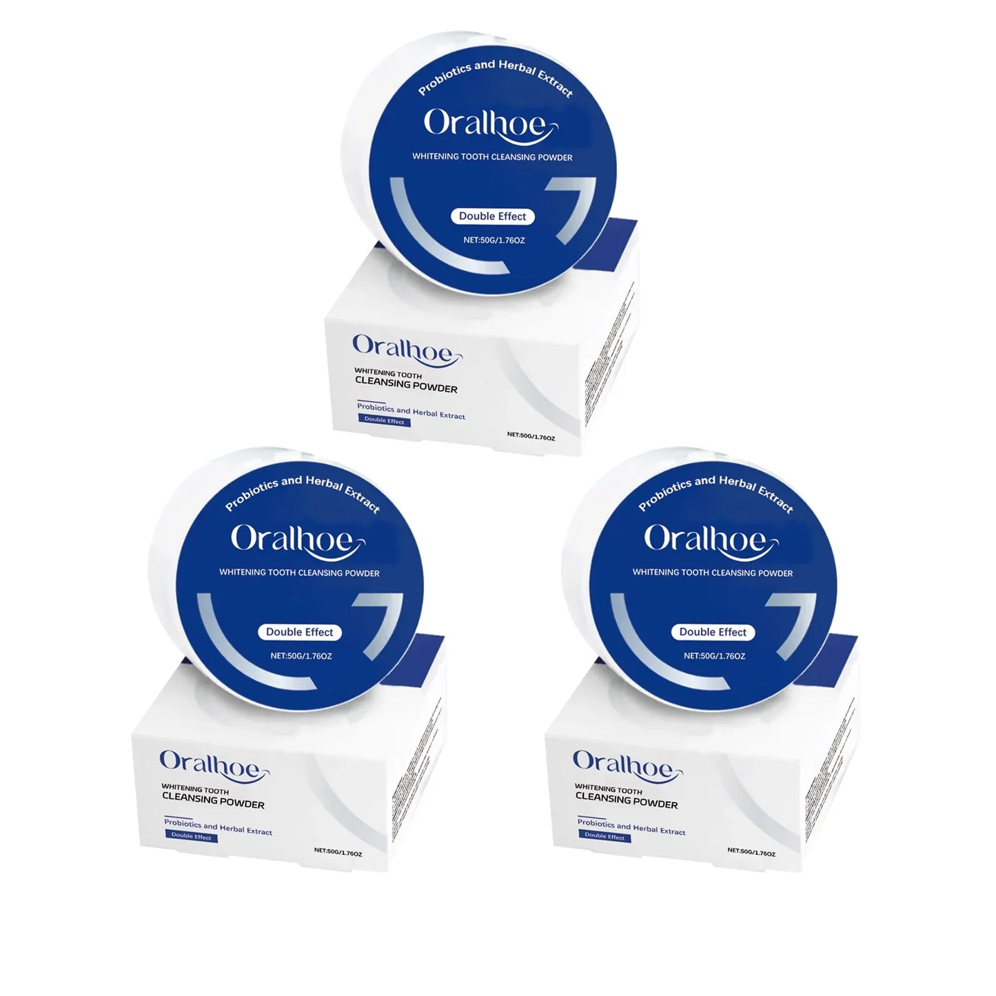 Oralhoe Probiotic Tooth Whitening Powder – 50g Natural Formula