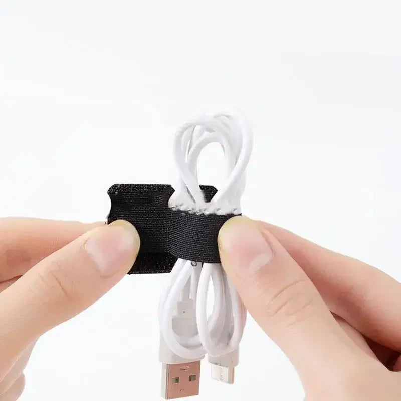 Reusable Self-Adhesive Nylon Cable Ties | Hook & Loop Organizer