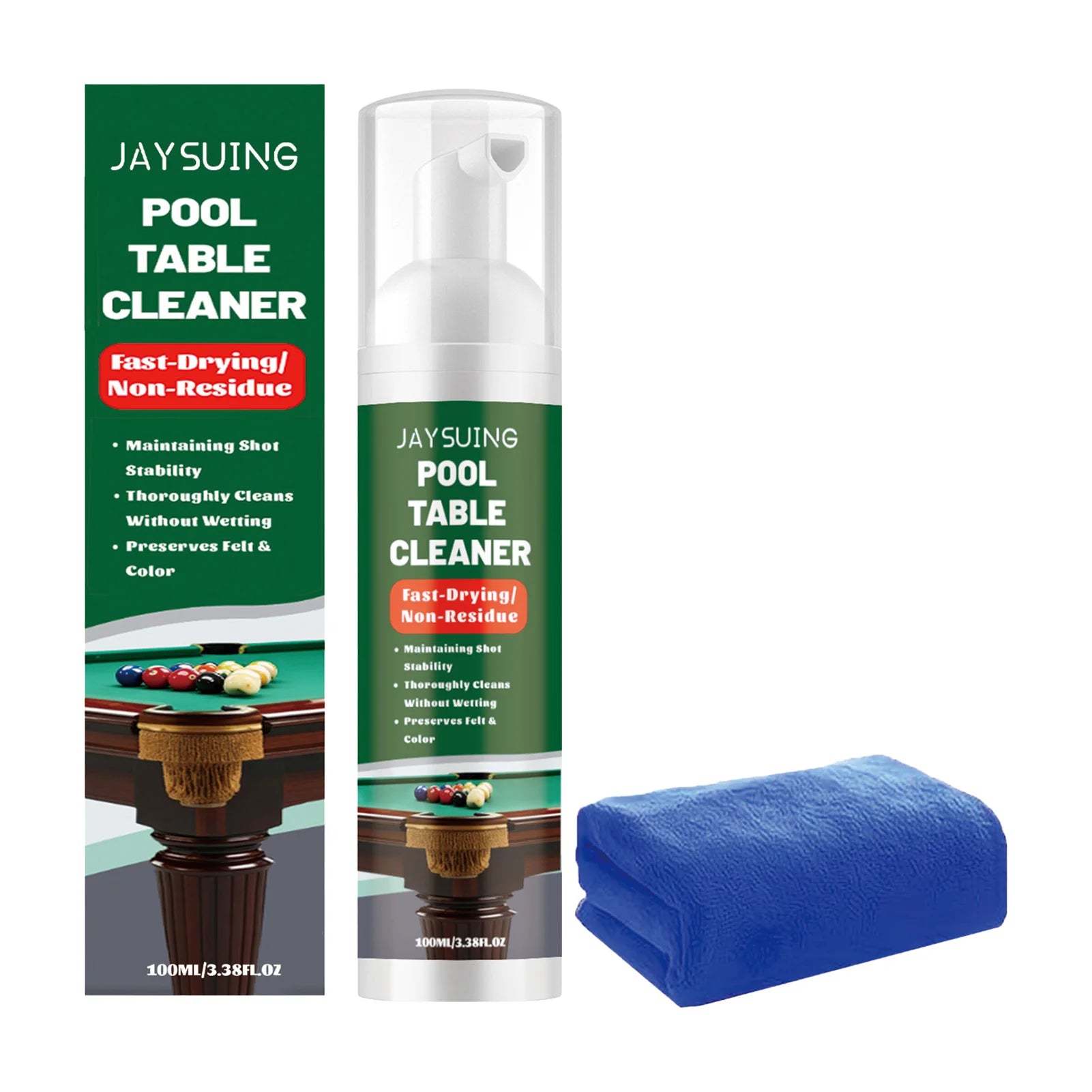 Billiard Table Cleaner For Baize Cloth Stain Removal Dust Cleaning Peaceful Pleasures Health and Wellness 100ml