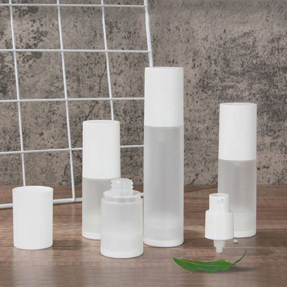 Airless Vacuum Pump Bottles 15ml–100ml | Travel Lotion Dispenser