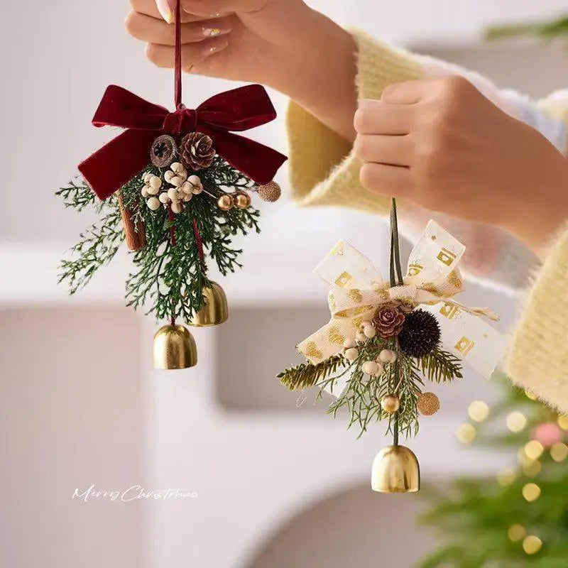 Christmas Bell Garland Ornaments | Festive Tree Pendants