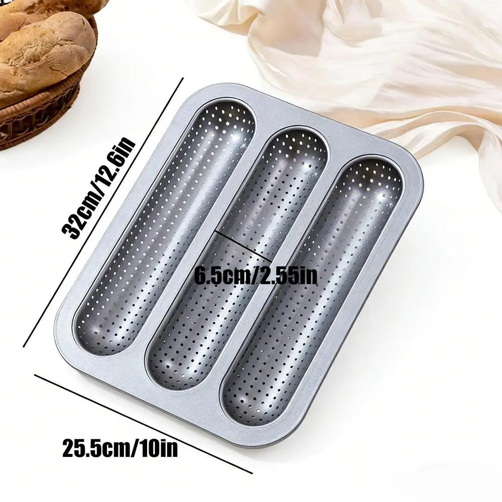 Non-Stick Carbon Steel Baguette & Bread Loaf Baking Pan