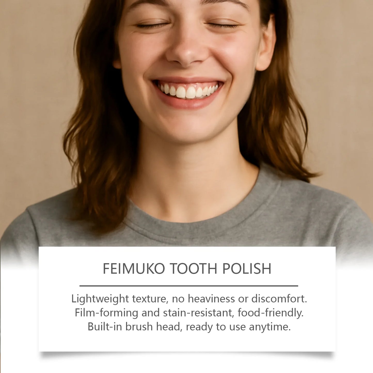 FEIMUKO Teeth Whitening Paint – Remove Stains & Bad Breath