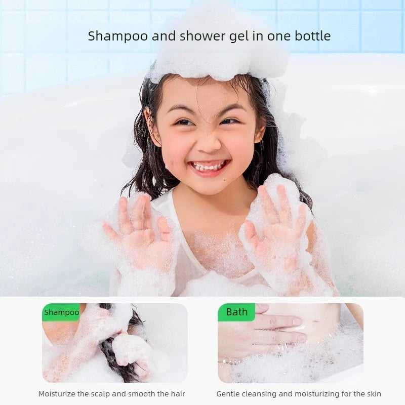 Calendula Moisturizing 2-in-1 Children's Shampoo and Bath Milk 560ml Nourishing and Moisturizing Newborn High Hydration Care Peaceful Pleasures Health and Wellness