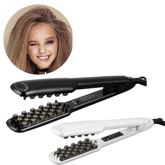 3D Grid Hair Crimper Professional Fluffy Iron Increase Volume Ceramic Hair Tool Hair Waver Styling Crimping Perm Pliers Peaceful Pleasures Health and Wellness