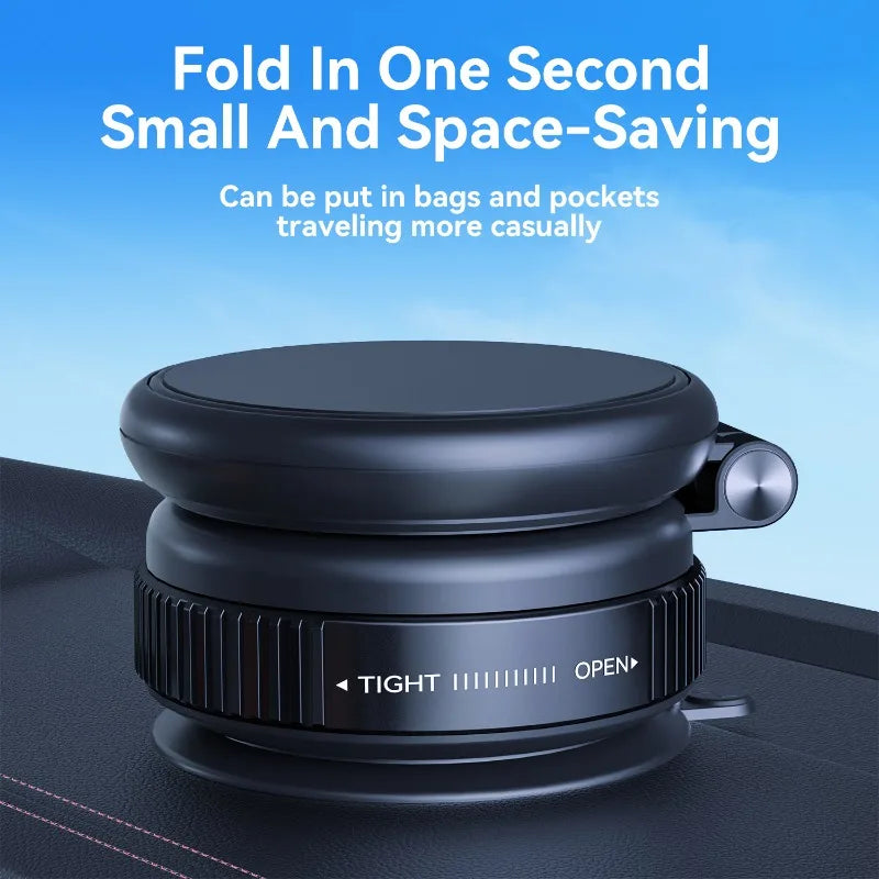 MagSafe Vacuum Car Mount | Foldable Magnetic Dashboard Holder Magnetic Car Mount Peaceful Pleasures Health and Wellness