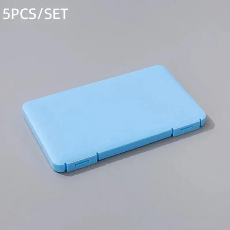 Portable Plastic False Eyelashes Box Travel Empty Lashes Holder Case Container Storage Organizer Professional Makeup Lash Supply Peaceful Pleasures Health and Wellness Blue