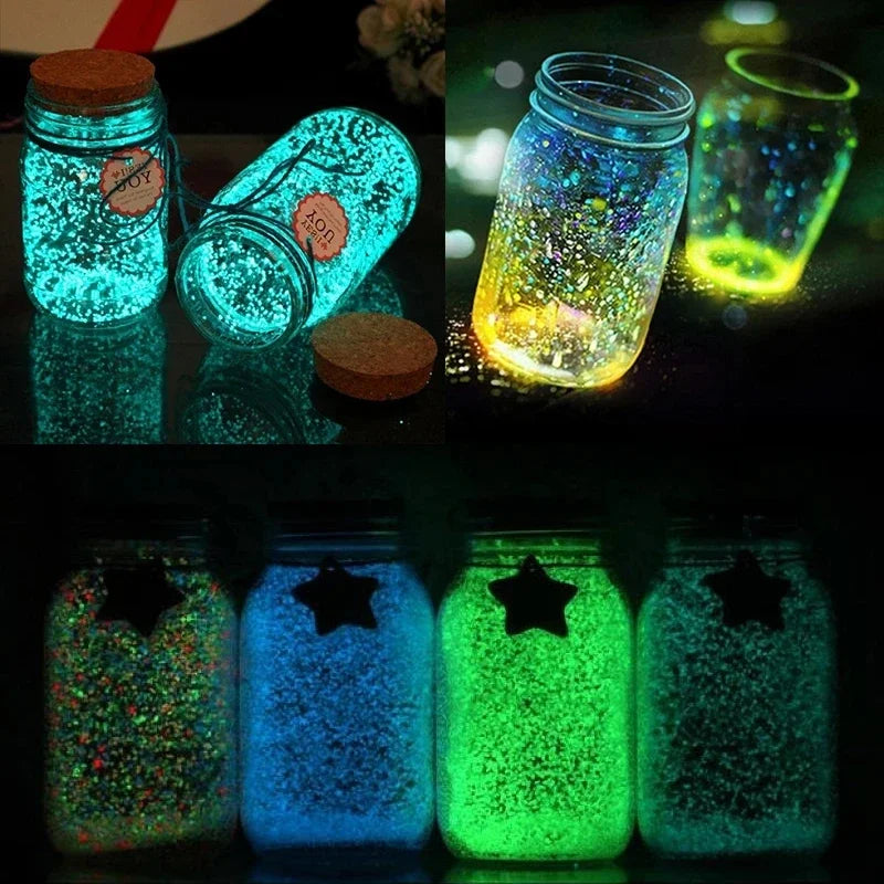 1000pcs Glow in the Dark Pebbles – Garden Path & Aquarium Decor