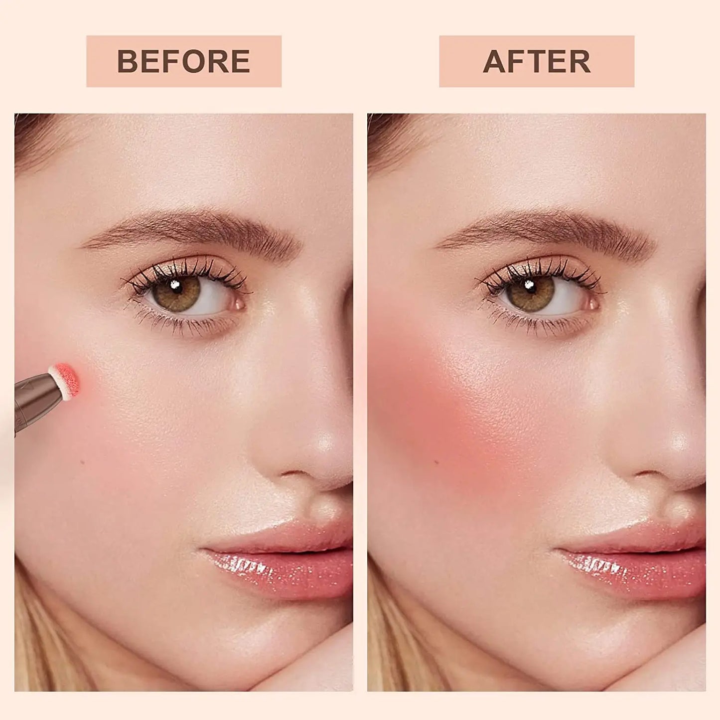 1PCS Liquid Blush Velvet Matte Blusher Face Pigment Lasting Beauty Natural Cream Cheek Tint Orange Peach Blush Makeup Maquiagem Peaceful Pleasures Health and Wellness