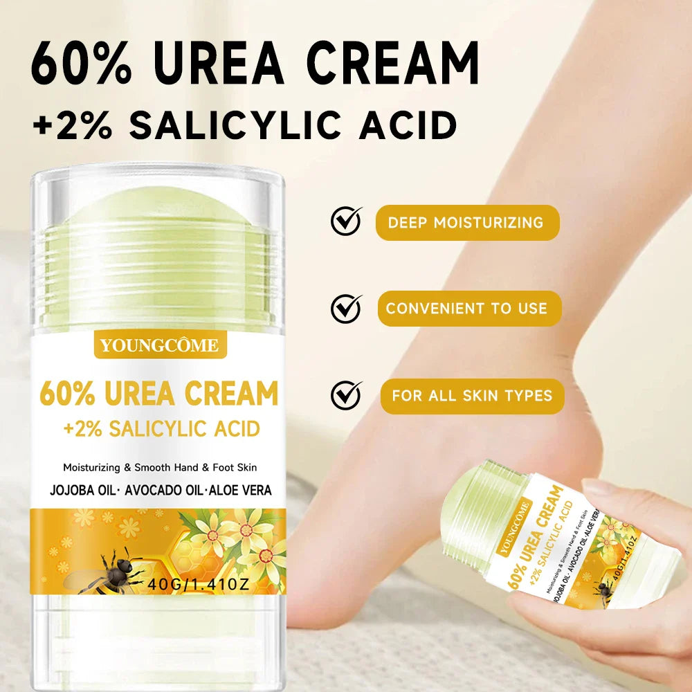 YOUNGCOME 60% Urea Body Cream – Exfoliating & Hydrating, 40g