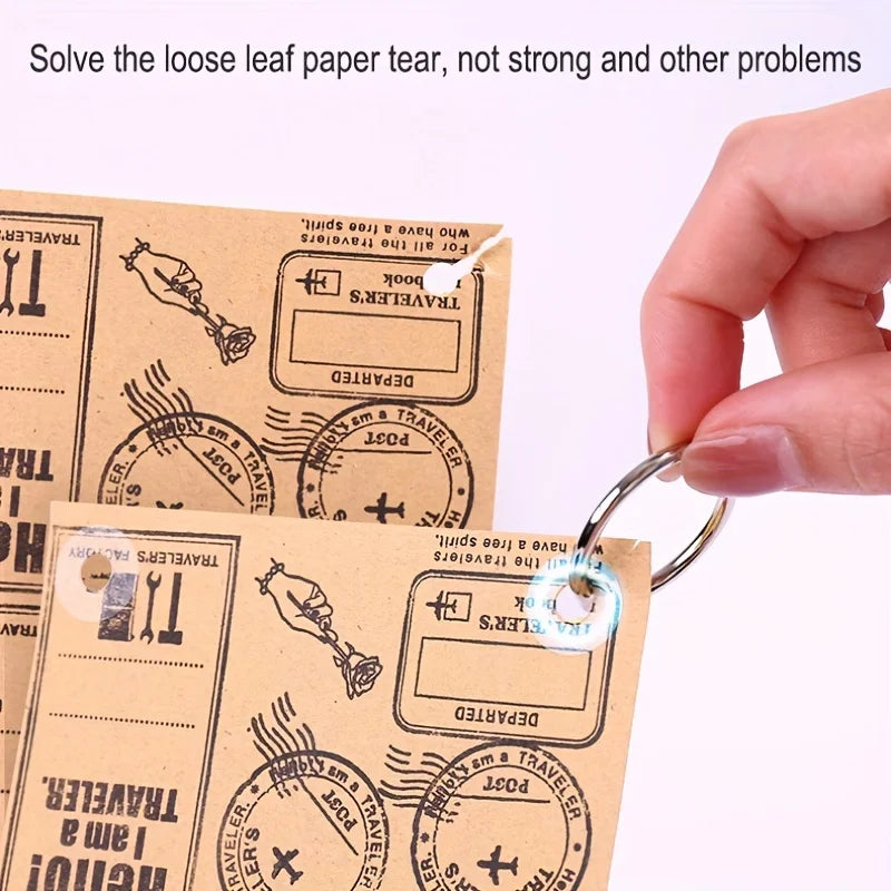 250-Piece Pvc Binder Stickers Adhesive Hole Reinforcement Label Round