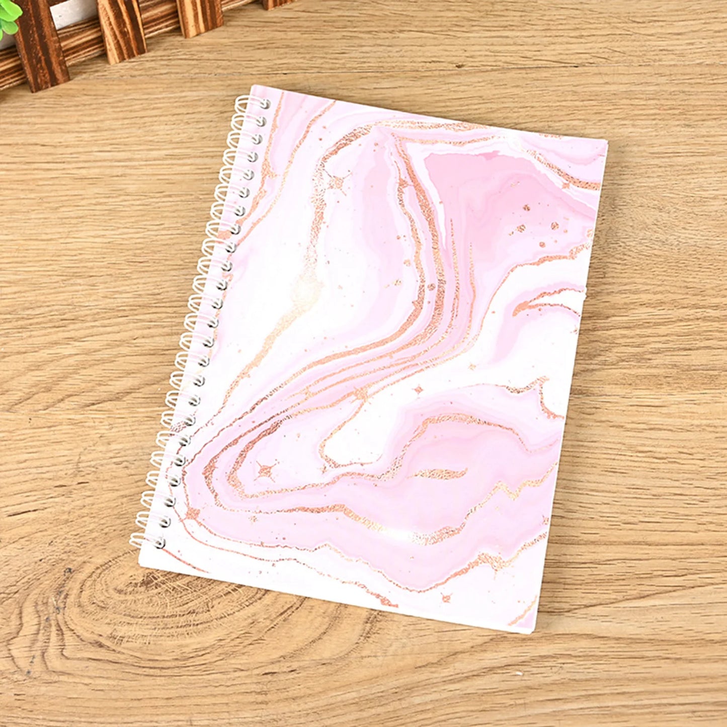 A5 Double Sided Diary Notepad No Ink Leakage Thickened Notebook for Teachers Students Office Workers Peaceful Pleasures Health and Wellness