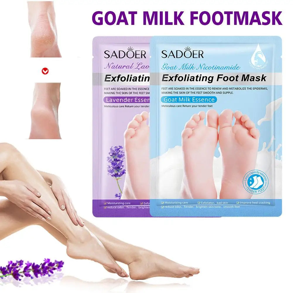 1 Pair Exfoliating Feet Mask Exfoliating Foot Peel Mask Socks Pedicure Peeling Dead Skin Remover Feet Mask Peel Moisturizing Peaceful Pleasures Health and Wellness
