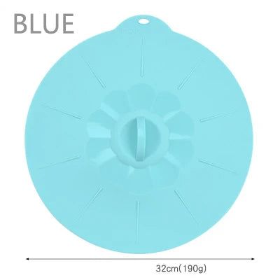 Reusable Silica Gel Spill Stopper Cover Universal Silicone Food Bowl Pot Lid Silicone Cover Pan Cooking Kitchen Accessories DC05 Peaceful Pleasures Health and Wellness BLUE-6