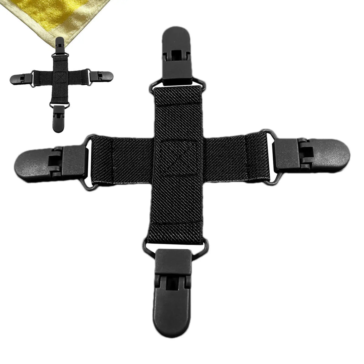 Bed sheet detangler with four clip Household Laundry Blankets Detangling Clips Household Washing Machine Sheet Cleaning Supplies Peaceful Pleasures Health and Wellness