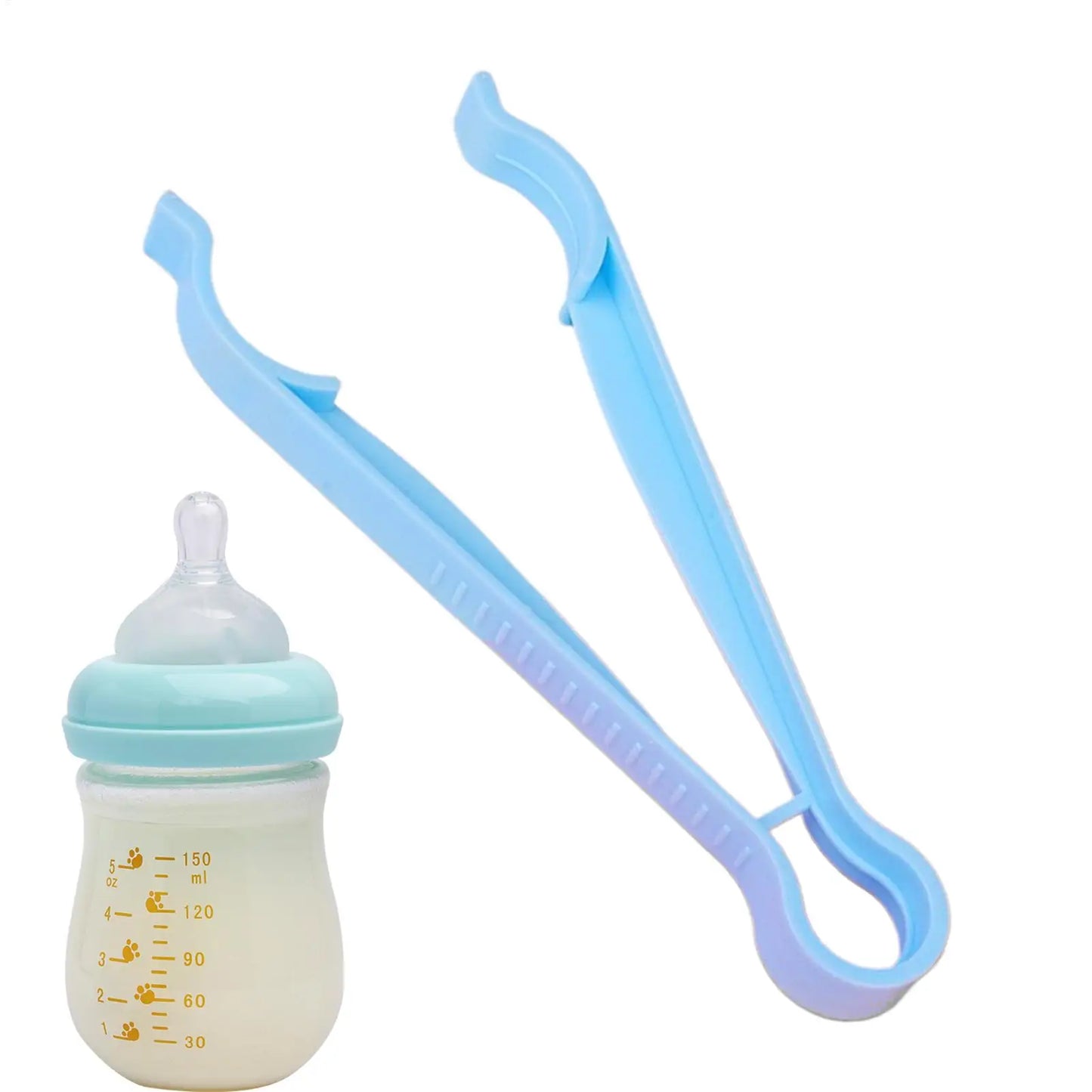 Baby Bottle Tongs With Silicone Tips Heat-Resistant & Non-Slip Bottle Holder Anti-Scalding Milk Bottle Clamp For Microwave Peaceful Pleasures Health and Wellness