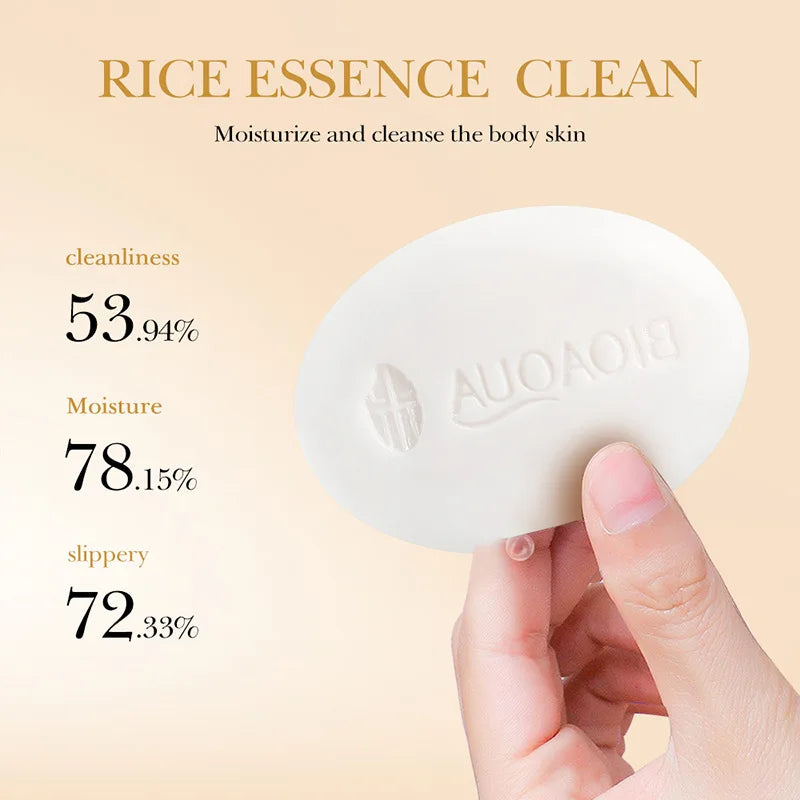BIOAQUA White Rice Facial Soap – Moisturizing Whitening Cleanser