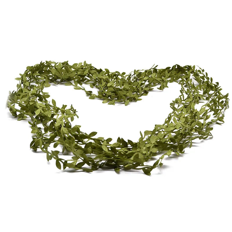 10/20M Silk Artificial Leaf Faux Vine for DIY Wreath & Home Decor