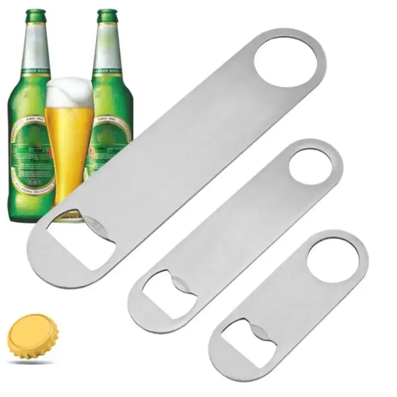 Mini Stainless Steel Flat Bottle Opener – Pocket Beer Cap Bottle Opener Peaceful Pleasures Health and Wellness
