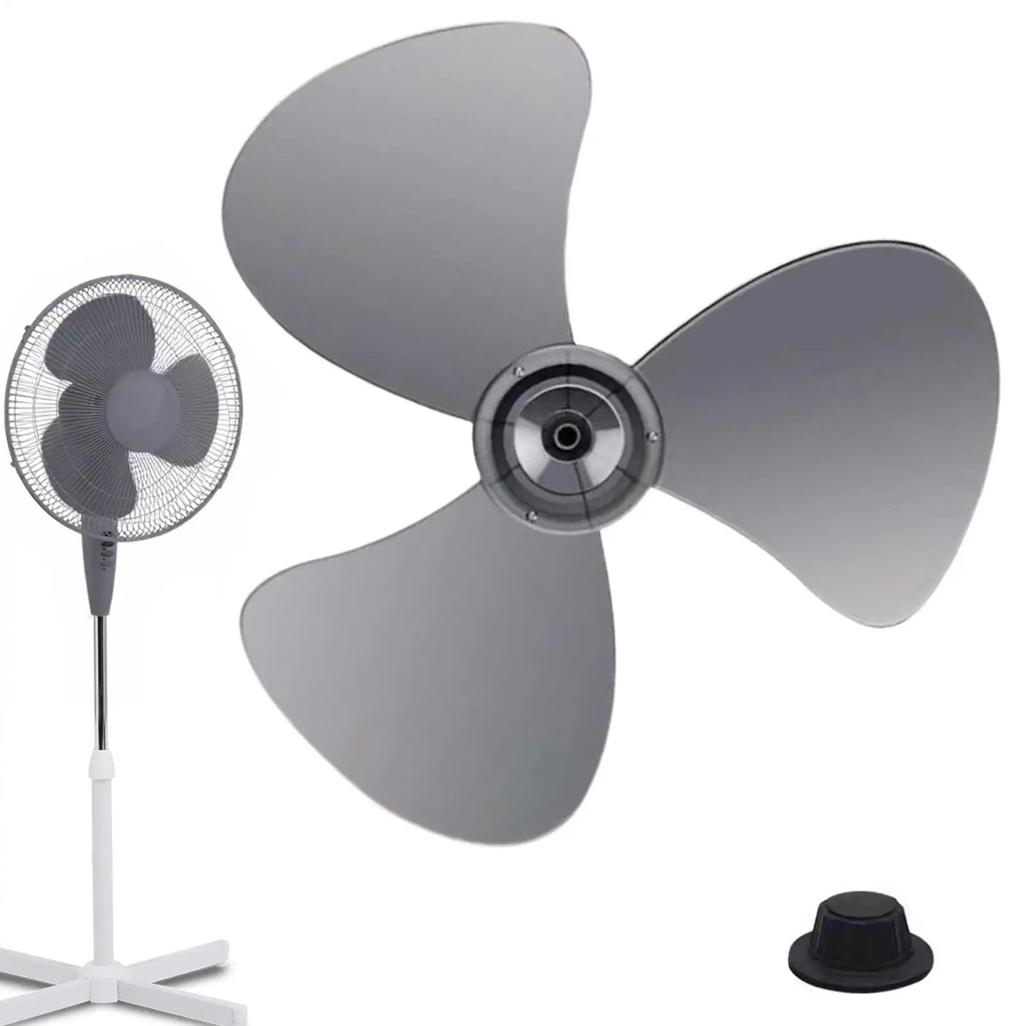 16-Inch 3-Leaf Plastic Replacement Fan Blade for Floor & Pedestal Fans