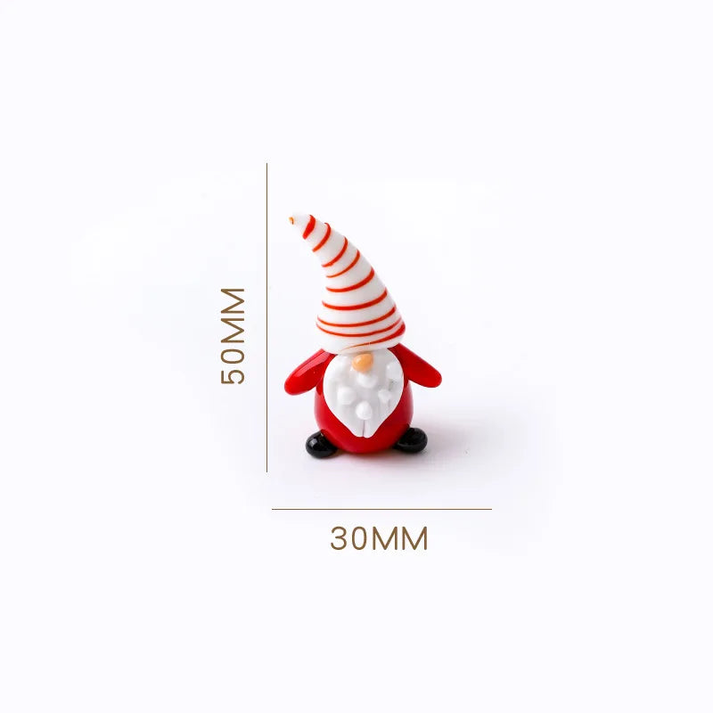 Glass Crystals Christmas Tree Figurine Statue Table Ornaments Christmas Tree Miniature Mini Handmade Crystals Ornaments decor Peaceful Pleasures Health and Wellness SD00997