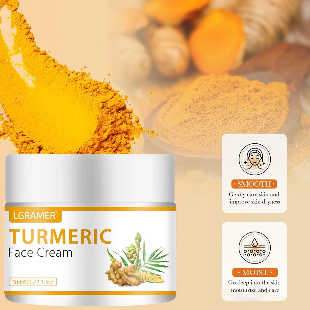 LGRAMER Turmeric Face Cream – Dark Spots, Acne & Wrinkles