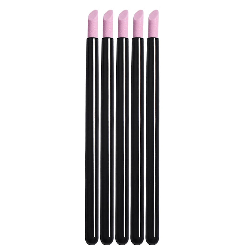 Quartz Stone Scrub Nail File Rods Cuticle Remover Dead Skin Remover Perfect Gift Lightweight Portable Handy Use Manicure Tools Peaceful Pleasures Health and Wellness black