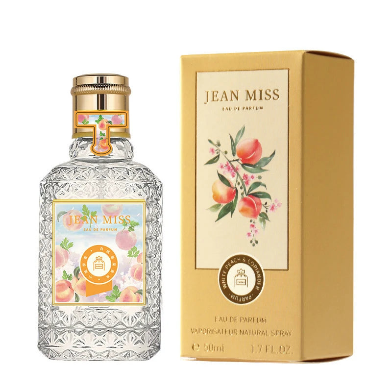 Brand Premium Women's Perfume Fresh Fruity Scented Spray Blood Orange Musk Eau De Toilette Long-lasting Romantic Women's Perfume Peaceful Pleasures Health and Wellness peach coriander 50ML