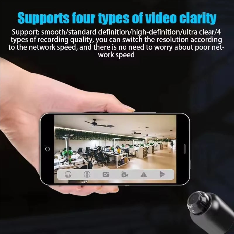 X5 Mini WiFi Camera 1080P HD Night Vision Security Cam 140° Wide Angle Motion Detect Remote View Audio Video Recorder Smart Home Peaceful Pleasures Health and Wellness