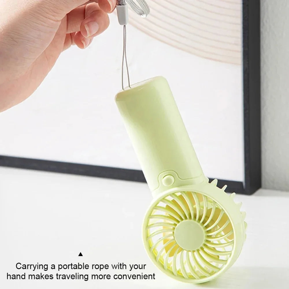 Portable Mini USB Rechargeable Handheld Fan – 3-Speed