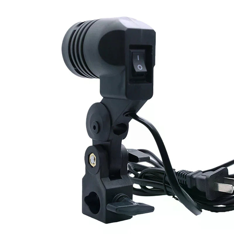 E27 Lamp Holder Socket with 1.8M Cord | Photography Bulb Mount