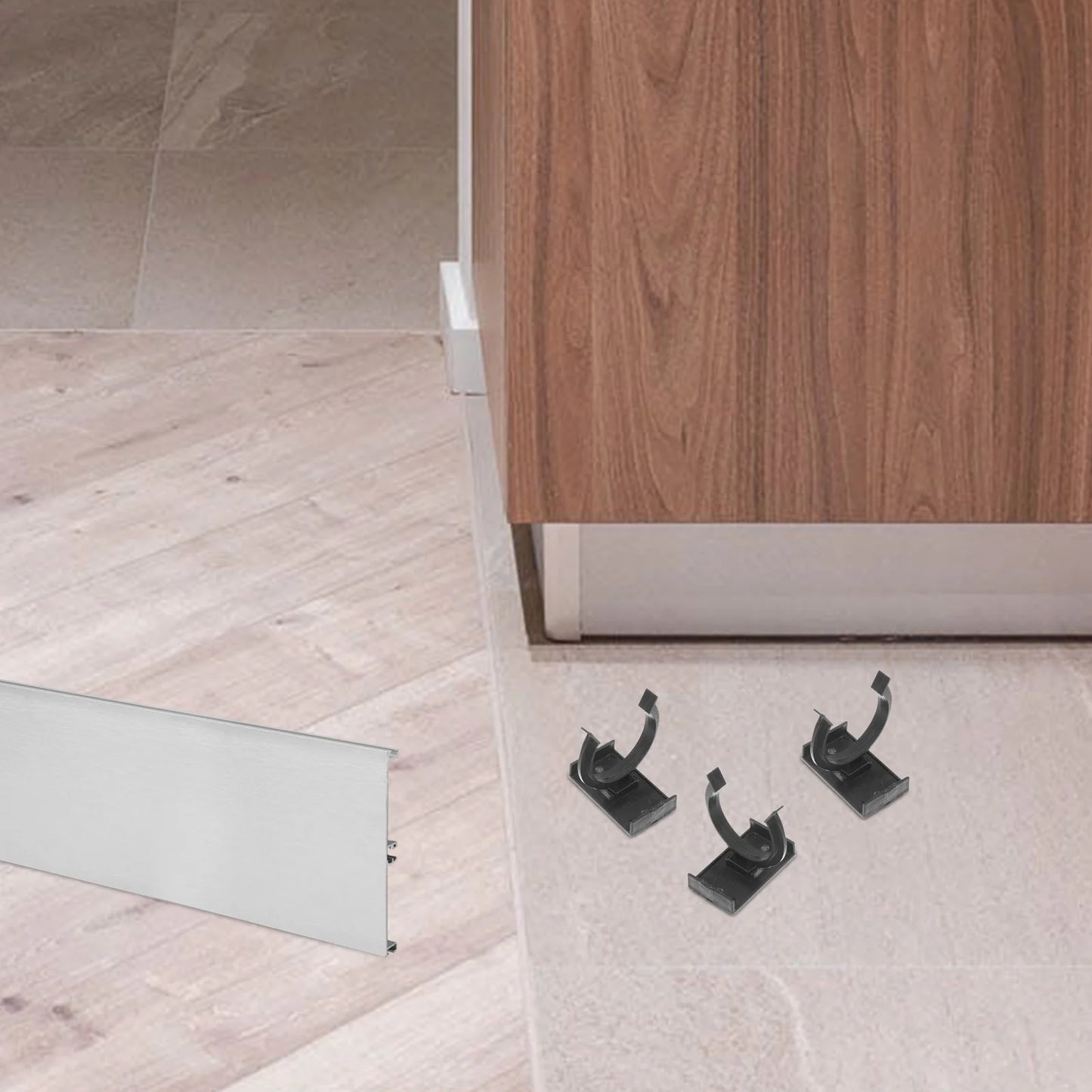 20pcs Cabinets Kick Board Clips Kitchen Leg Plinth Clip Furniture Leveler Chair Raiser Retainer Furniture Plinth Cabinet Clamp Peaceful Pleasures Health and Wellness