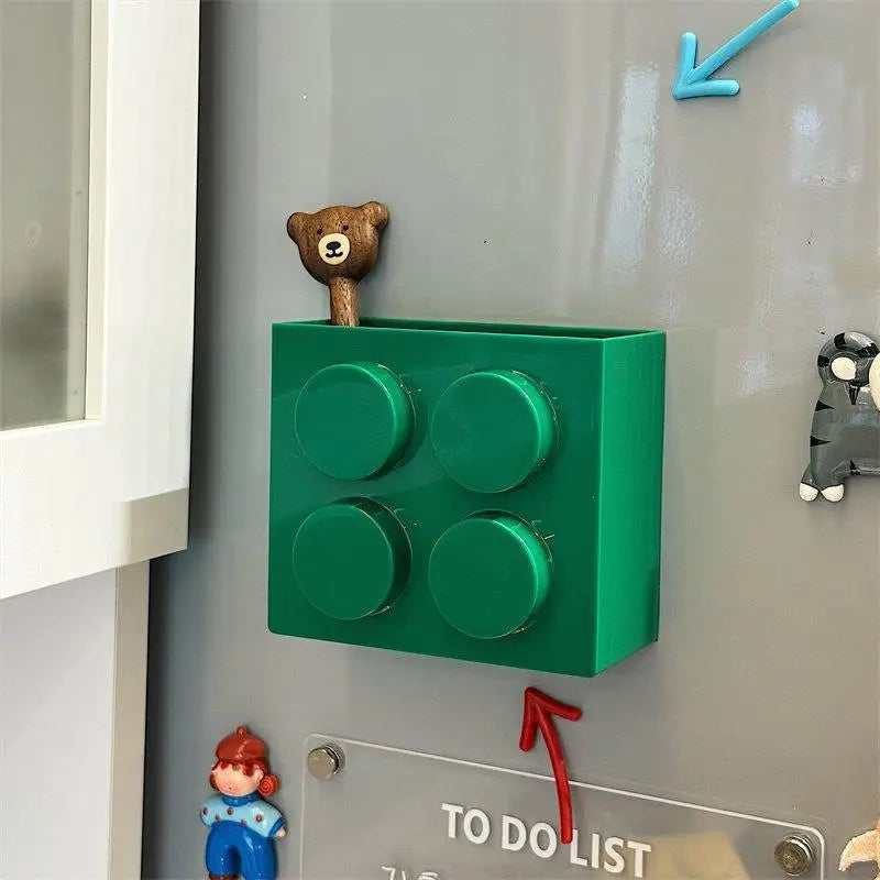 Magnetic Refrigerator Side Storage Rack | Kitchen Wrap Organizer