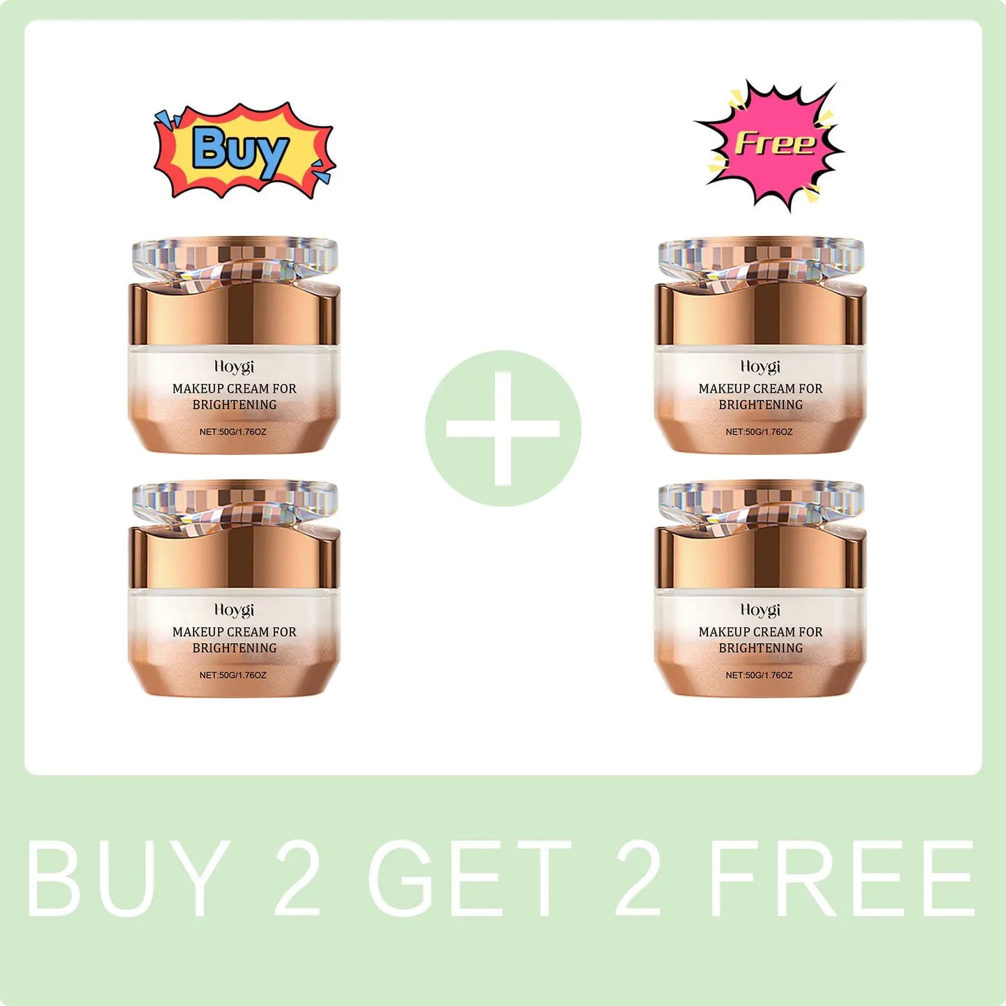 Lazy Face Cream Invisible Pores Cover Dark Spot Oil Control Brightening Foundation Base Concealer Moisturizing Isolation Cream Peaceful Pleasures Health and Wellness Buy 2 Get 2 Free