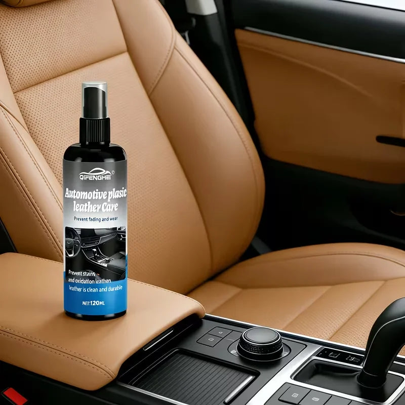 Car Interior Plastic & Leather Care Spray – Restorer & Protector