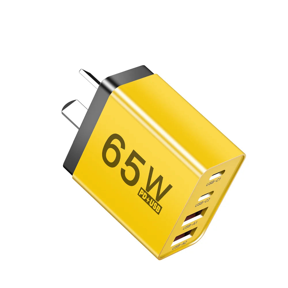 65W USB-C Fast Charger AU Plug – iPhone Samsung Xiaomi