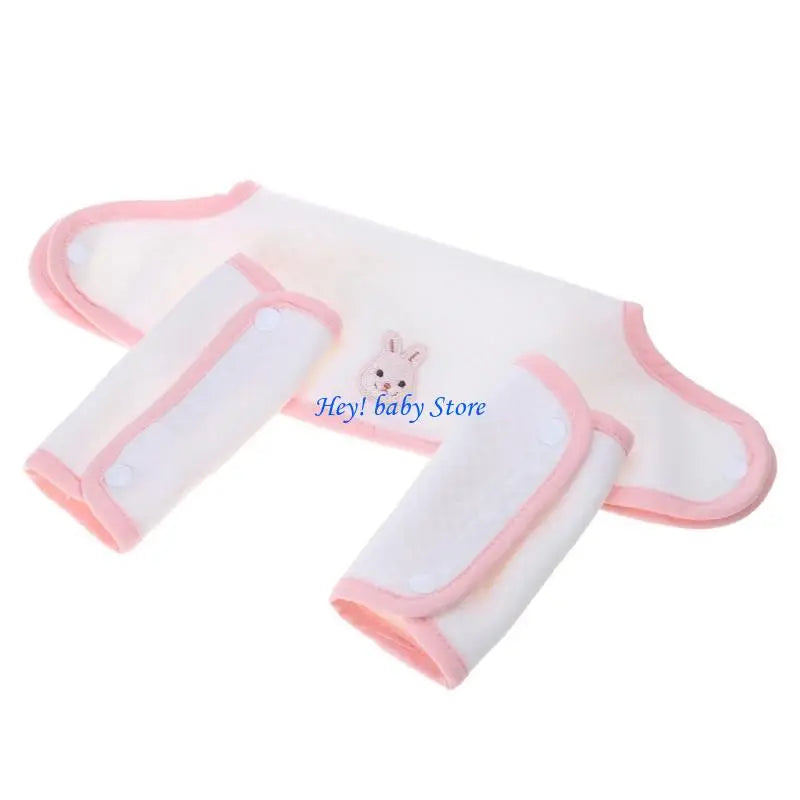 3-Pack Cartoon Cotton Baby Bibs & Waist Stool Cover Set