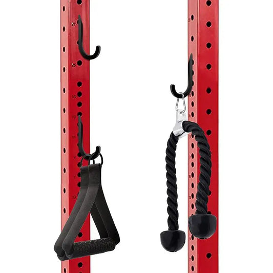 Heavy Duty Squat Rack Hook Attachments | Home Gym Storage Rack Storage Hook Peaceful Pleasures Health and Wellness