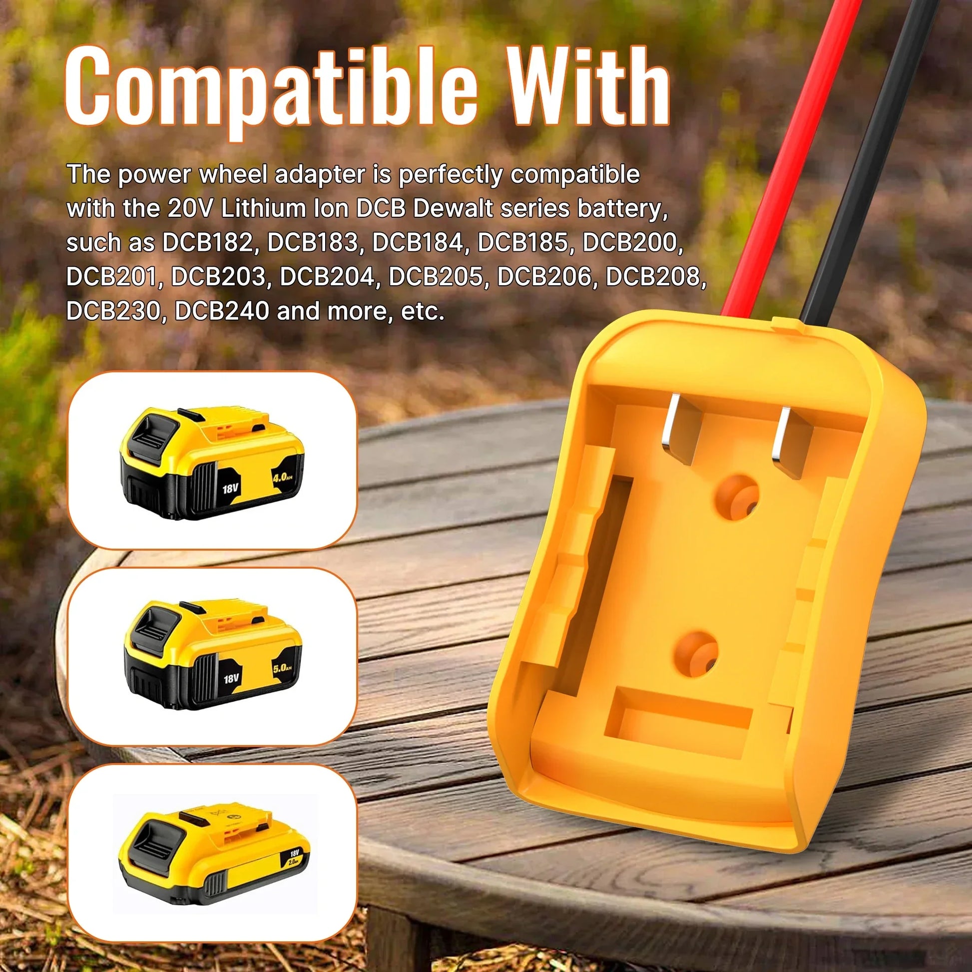Jumper Cable Clamps with DEWALT 20V Battery Adapter Peaceful Pleasures Health and Wellness