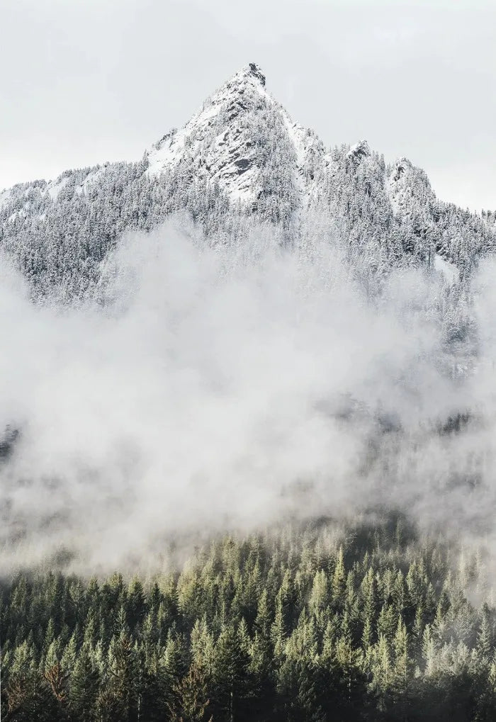 Natural Mountain Scenery Canvas Print | Modern Wall Art Canvas Wall Art Peaceful Pleasures Health and Wellness 9 40x60cm Unframed